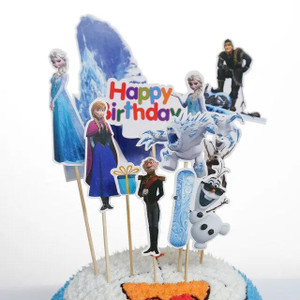 Disney Frozen Elsa Card Cake Topper Set - 8 Piece Disney Frozen Elsa Card Cake Topper Set - 8 Piece