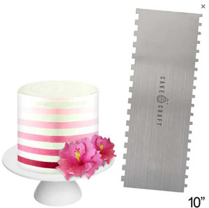 Stripes Buttercream Comb - Stainless Steel Stripes Buttercream Comb - Stainless Steel
