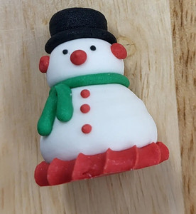 Mini 3D Snowman Edible Xmas Decoration Mini 3D Snowman Edible Xmas Decoration