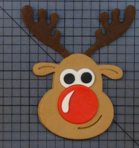 Rudolph Edible Cake Decoration Rudolph Edible Cake Decoration