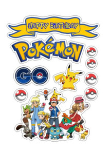 Pokemon Edible Cake Topper Pokemon Edible Cake Topper