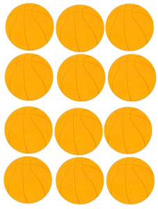 Edible Basketball Cupcake Decorations Edible Basketball Cupcake Decorations