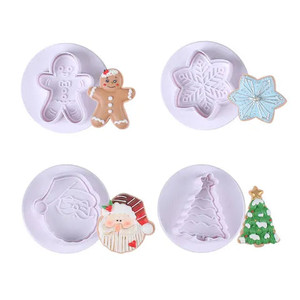 Christmas Plunger Cutters - Set of 4 Christmas Plunger Cutters - Set of 4