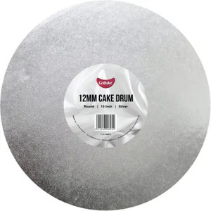 10 Inch Silver Round 12mm Cake Drum 10 Inch Silver Round 12mm Cake Drum