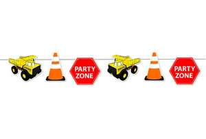 Construction Theme Party Bunting. Cardboard Cut Outs Construction Theme Party Bunting. Cardboard Cut Outs