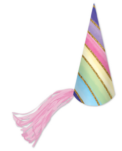 Unicorn Theme Party Hats With Tassle Unicorn Theme Party Hats With Tassle