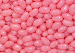 Pink Jelly Beans. Single Colour. 100gm Bag Pink Jelly Beans. Single Colour. 100gm Bag
