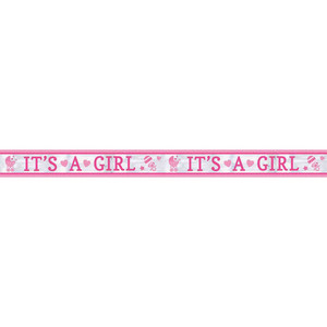 It's A Girl Baby Shower Foil Banner It's A Girl Baby Shower Foil Banner