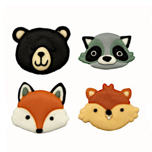 Woodlands Animals Cupcake Decorations x8 Woodlands Animals Cupcake Decorations x8