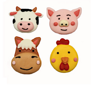 Farm Animals Cupcake Decorations x8 Farm Animals Cupcake Decorations x8