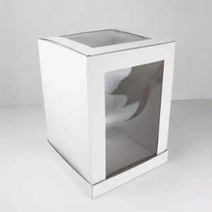 14 x 14 x 16 Tall Cake Box With Window 14 x 14 x 16 Tall Cake Box With Window