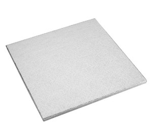12 Inch Silver Square Cake Drum. 12mm Thickness 12 Inch Silver Square Cake Drum. 12mm Thickness