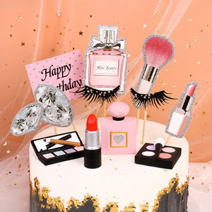 Beauty Theme Card Cake Topper Set Beauty Theme Card Cake Topper Set