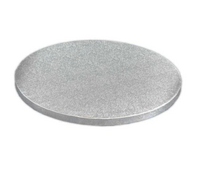 10 Inch Silver Round Cake Board. 6mm Thickness 10 Inch Silver Round Cake Board. 6mm Thickness