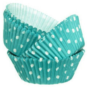 Blue Polka Dot Baking Cups x75 Blue Polka Dot Baking Cups x75