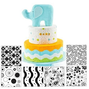 Modern Theme Cake Texture Sheets - 6 Designs to Choose From Modern Theme Cake Texture Sheets - 6 Designs to Choose From