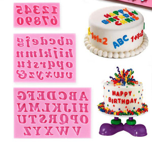 Mini Alphabet & Numbers Silicone Mould Set Mini Alphabet & Numbers Silicone Mould Set