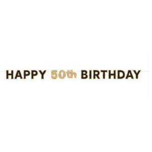 Happy 50th Birthday Bunting Happy 50th Birthday Bunting