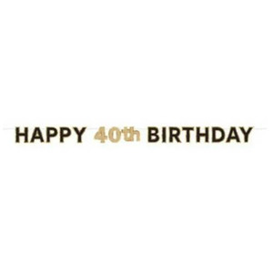 Happy 40th Birthday Bunting Happy 40th Birthday Bunting