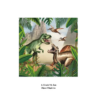 Dinosaur Theme Party Napkins - 20 Pack Dinosaur Theme Party Napkins - 20 Pack