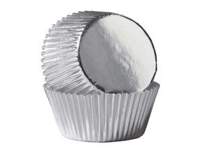 Premium Silver Foil Baking Cups x25 approx Premium Silver Foil Baking Cups x25 approx
