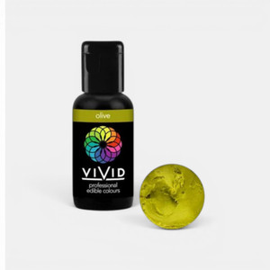 Vivid Olive Green food colouring gel for cake decorating