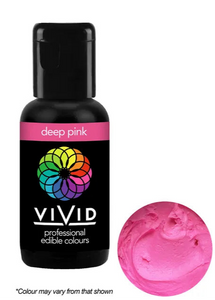 Vivid Deep Pink Food Colouring Gel. Vibrant Vivid Deep Pink Food Colouring Gel. Vibrant