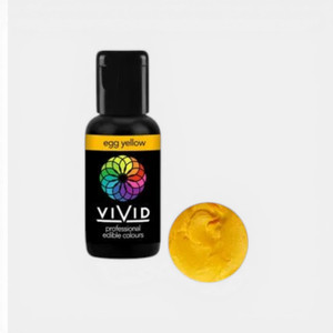 Vivid egg yellow gel food colouring bottle