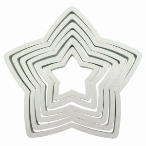 PME 6 Piece Star Cutter Set PME 6 Piece Star Cutter Set