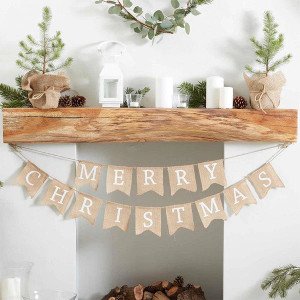 Merry Christmas Hesian Bunting Merry Christmas Hesian Bunting