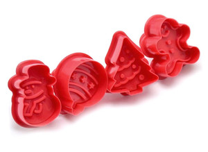 Christmas Plunger Cutter Set - 4 Piece Christmas Plunger Cutter Set - 4 Piece