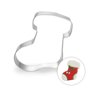 Christmas Stocking Cookie Cutter – Stainless Steel - The Cake Mixer