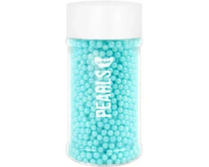 Blue 4mm Sugar Pearls 80gm Jar Blue 4mm Sugar Pearls 80gm Jar