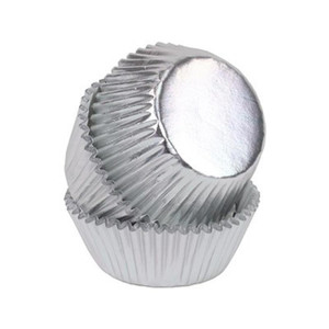 Mini silver Baking Cups x45 - Quality Foil Mini silver Baking Cups x45 - Quality Foil