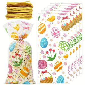 Easter Cellophane Treat Bags x10 Easter Cellophane Treat Bags x10