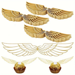 Golden Snitch Cupcake Decorations 12 Pieces Golden Snitch Cupcake Decorations 12 Pieces