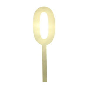Large Gold Mirror Number 0 Acrylic Cake Topper Large Gold Mirror Number 0 Acrylic Cake Topper