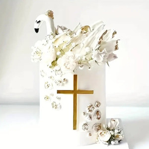 Acrylic Cross Cake Topper - Choose Colour Acrylic Cross Cake Topper - Choose Colour