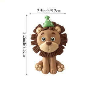 Clay Mini Lion Super Cute Cake Decoration Clay Mini Lion Super Cute Cake Decoration