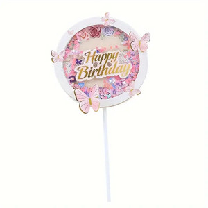 Butterfly Confetti CardCake Topper Butterfly Confetti CardCake Topper