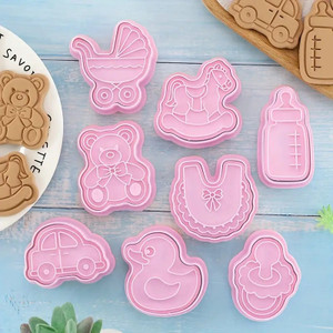 Baby Shower Cookie/ Fondant Cutter Set - 8 Pieces Baby Shower Cookie/ Fondant Cutter Set - 8 Pieces