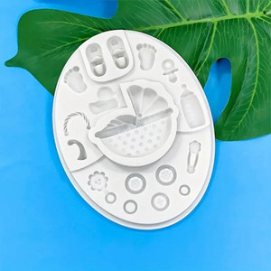 Baby Shower Theme Silicone Mould Baby Shower Theme Silicone Mould