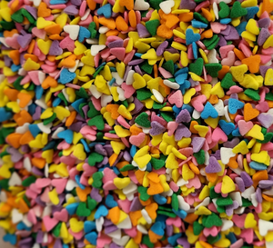 Rainbow Heart Sprinkles 35gm Rainbow Heart Sprinkles 35gm