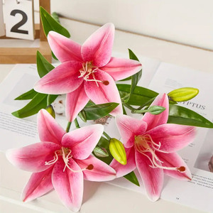 Lillies Silk Flower Cake Decoration Lillies Silk Flower Cake Decoration
