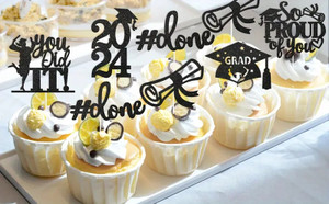 Graduation Cupcake Toppers x12. Quality Cupcake Picks Graduation Cupcake Toppers x12. Quality Cupcake Picks