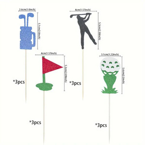 Golf Cupcake Toppers. Pack of 12 Toppers Golf Cupcake Toppers. Pack of 12 Toppers