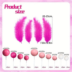 Pink Cake Topper Set Pink Cake Topper Set
