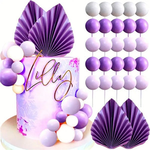 Lavender & Purple Cake Decoration Set Lavender & Purple Cake Decoration Set
