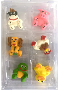 Farm Animal Edible Cupcake Decorations x6 Farm Animal Edible Cupcake Decorations x6