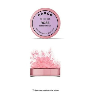 Barco Rose Edible Dust 10ml. Use dry or paint on Barco Rose Edible Dust 10ml. Use dry or paint on